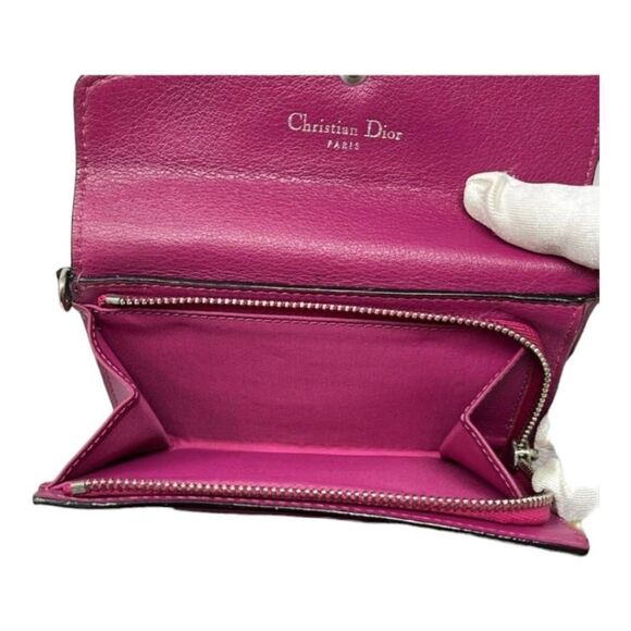 Dior Leather Diorissimo Black and Pink Small Wallet EUC - Picture 3 of 7